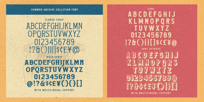 Summer Archive Font Poster 12