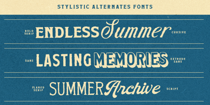 Summer Archive Font Poster 2