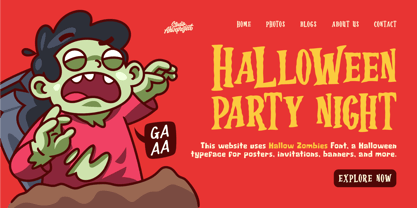 Hallow Zombies Font Poster 5