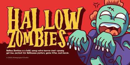Hallow Zombies Font Poster 1
