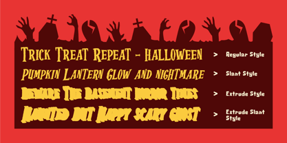 Hallow Zombies Font Poster 6