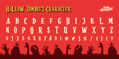 Hallow Zombies Font Poster 2