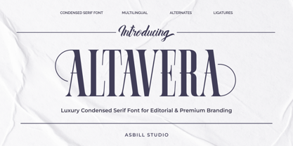 Altavera Font Poster 1