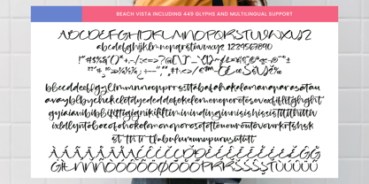 Beach Vista Font Poster 10