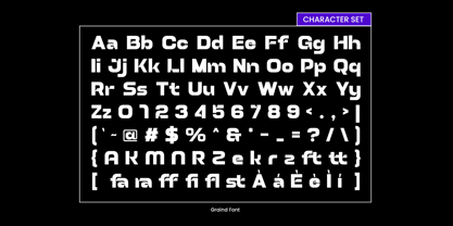Graind Font Poster 10