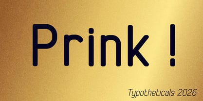 Prink Font Poster 1