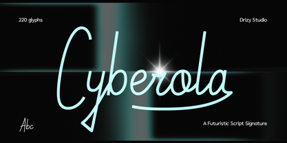 Cyberola Font Poster 1