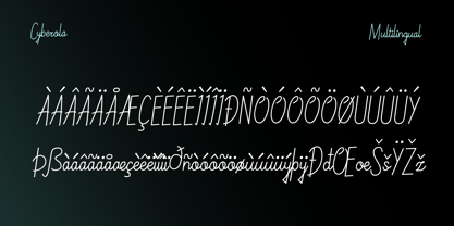 Cyberola Font Poster 4