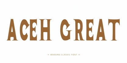 Aceh Is Great Font Poster 1