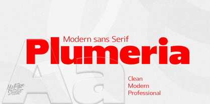 Plumeria Font Poster 1
