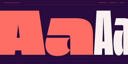 Acai System Font Poster 2