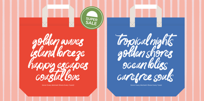 Paradise Coastal Font Poster 6