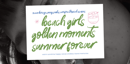 Paradise Coastal Font Poster 2