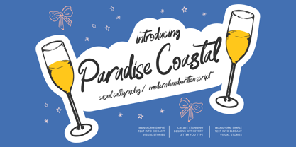 Paradise Coastal Font Poster 1