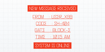Secret Pixelated Font Poster 5