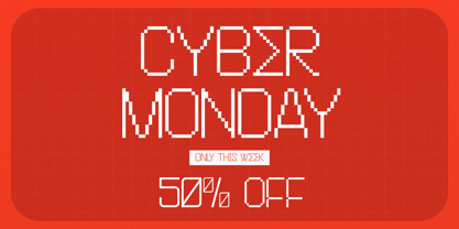 Secret Pixelated Font Poster 3