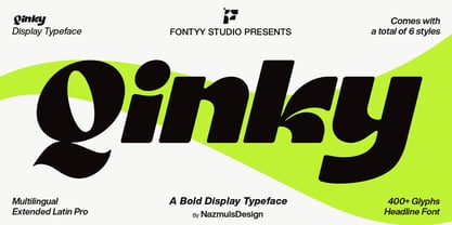 Qinky Font Poster 1