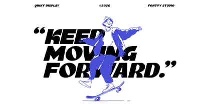 Qinky Font Poster 3