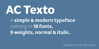 AC Texto Font Poster 1