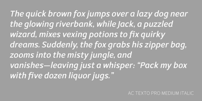 AC Texto Pro Font Poster 5