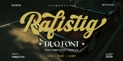 Rafistig Font Poster 1