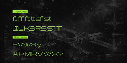 Chronos Galaxia Font Poster 12