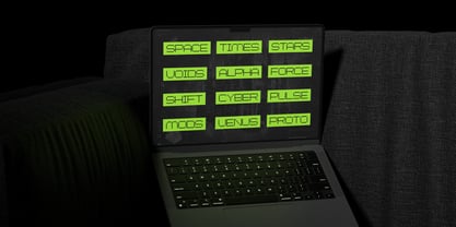 Chronos Galaxia Font Poster 9
