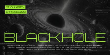 Chronos Galaxia Font Poster 4
