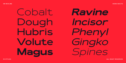 HN Revline Font Poster 8