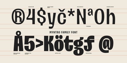 Myntro Font Poster 8