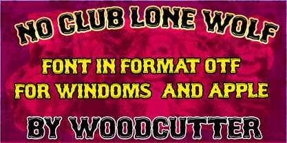 No Club Lone Wolf Font Poster 5