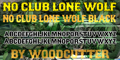 No Club Lone Wolf Font Poster 4