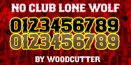 No Club Lone Wolf Font Poster 6