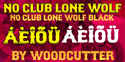 No Club Lone Wolf Font Poster 3