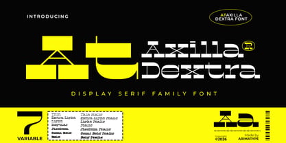 AT Axilla Dextra Font Poster 1
