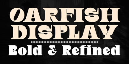 Oarfish Font Poster 2