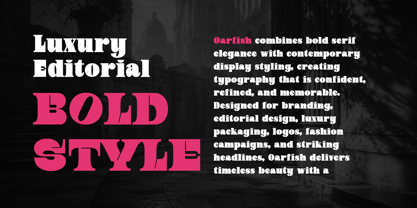 Oarfish Font Poster 4