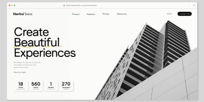 Horiva Sans Font Poster 4