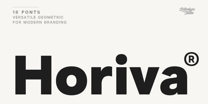 Horiva Sans Font Poster 1
