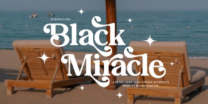 Black Miracle Font Poster 1