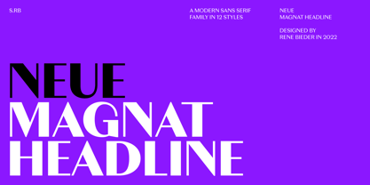 Neue Magnat Headline Font Poster 1