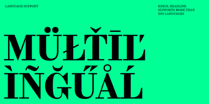 Kreol Headline Font Poster 13