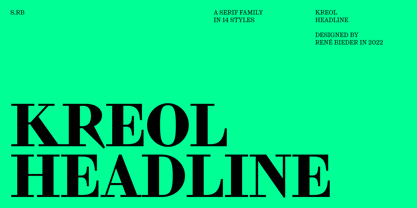 Kreol Headline Font Poster 1
