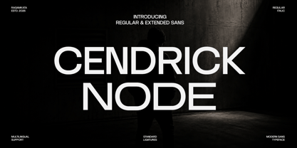 Cendrick Node Font Poster 1