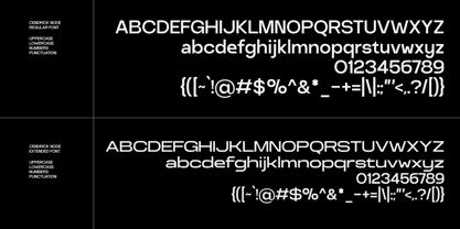 Cendrick Node Font Poster 9
