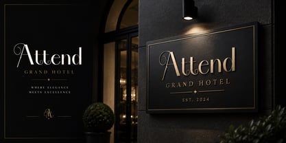 Attend Font Poster 8