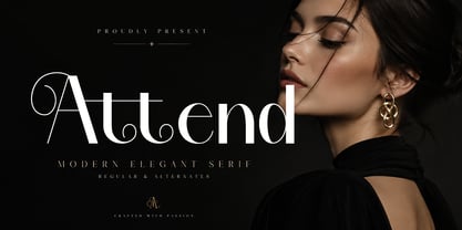 Attend Font Poster 1