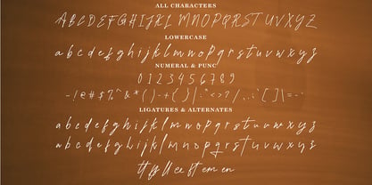 Gothmora Signature Font Poster 7
