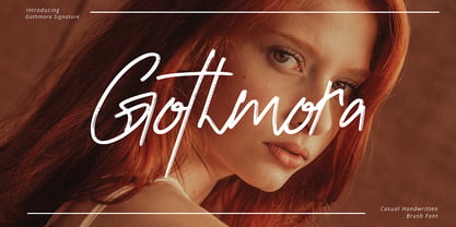 Gothmora Signature Font Poster 1