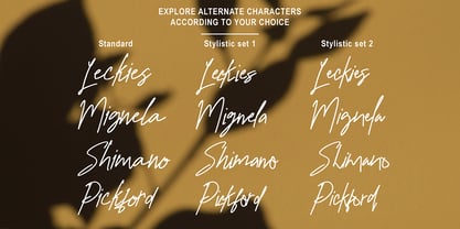 Gothmora Signature Font Poster 5